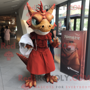Rust Dragon maskot kostume...