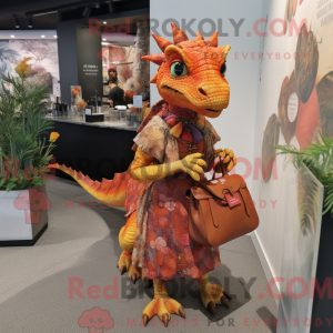 Rostdrache-Maskottchenkostü...