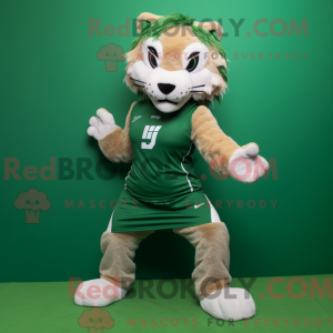 Skovgrøn Puma maskot...