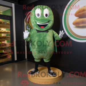Olive Bagels mascot costume...