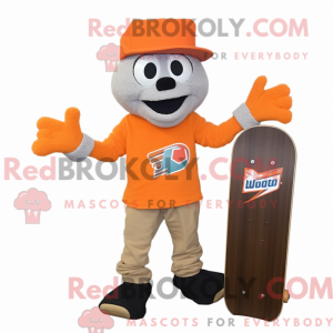 Orange Skateboard maskot...