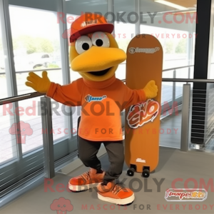 Orange Skateboard maskot...