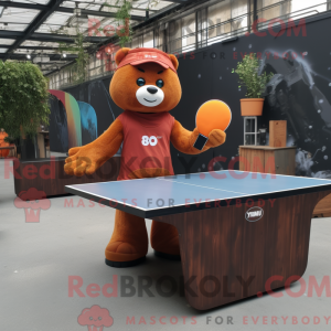 Rust Ping Pong Bord maskot...