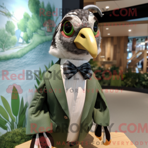Olive Quail mascot costume...