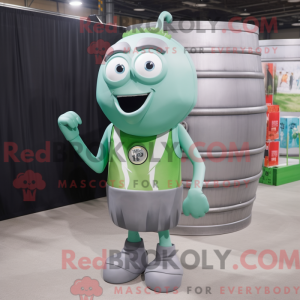 Gray Green Beer mascot...