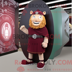Maroon Celtic Shield mascot...