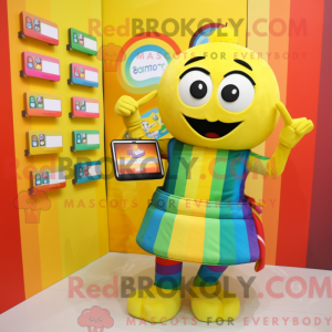 Yellow Rainbow mascot...