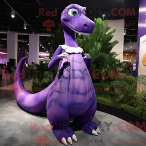 Purple Diplodocus mascot...