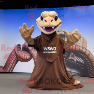 Bruin Hydra-mascottekostuum...