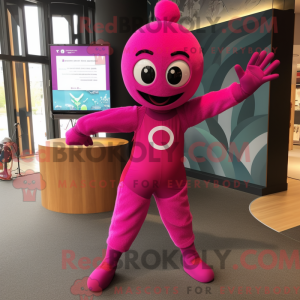 Magenta Acrobat mascot...