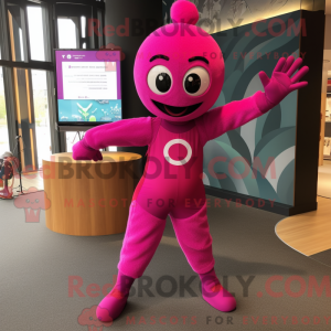 Magenta Acrobat maskot...