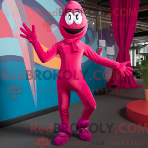 Magenta Acrobat mascot...