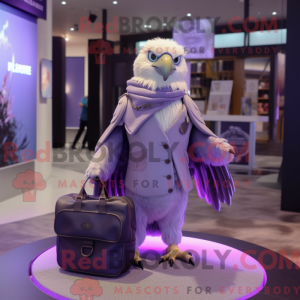 Lavendel Falcon maskot...