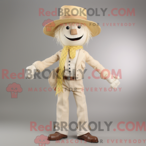 Cream Scarecrow maskot...