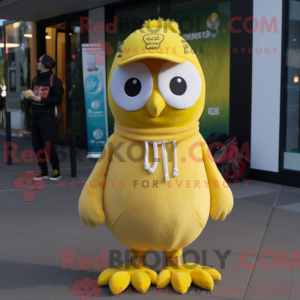 Lemon Yellow Owl mascot...