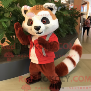 Beige rode panda...