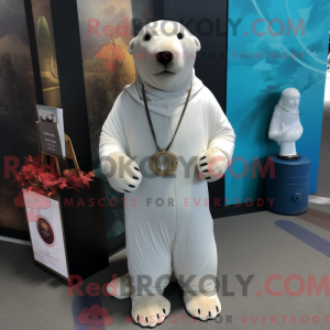 White Sea Lion mascot...