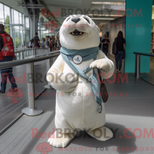 White Sea Lion mascot...