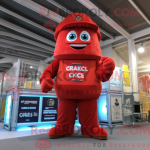 Red Candy mascot costume...