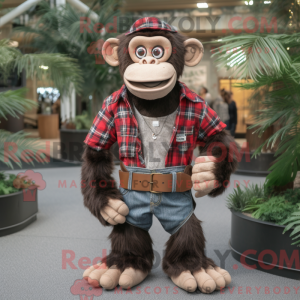 Brown Chimpanzee mascot...
