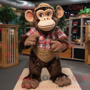 Bruin chimpansee...