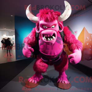 Magenta Minotaur maskot...