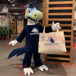 Navy Spinosaurus mascot...