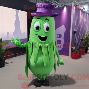 Purple Green Bean mascot...