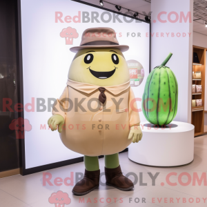 Beżowa melonowa maskotka...