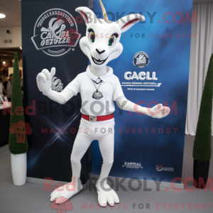 Postava maskota bílé Gazely...