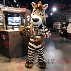 Personaggio mascotte Zebra...