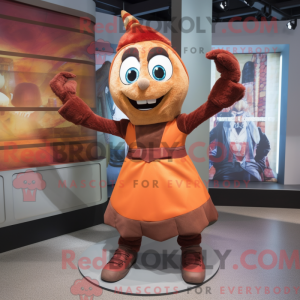 Rust Acrobat maskot kostume...