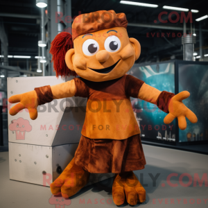 Rust Acrobat maskot drakt...