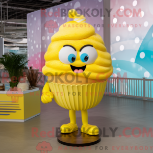 Lemon Yellow Cupcake mascot...