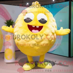 Lemon Yellow Cupcake mascot...