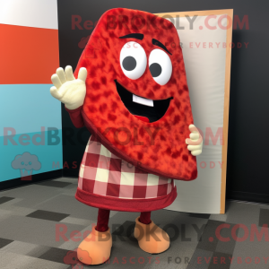 Red Pizza Slice mascot...