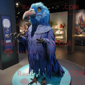 Blue Crow mascot costume...