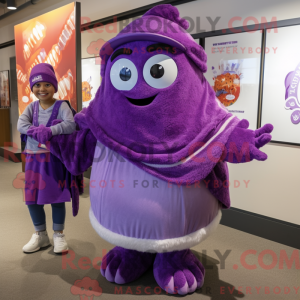 Costume de mascotte Purple...