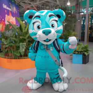 Figura de máscara de tigre...