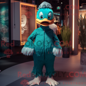 Teal Swan maskot kostume...