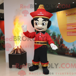 Fire Eater maskot kostume...