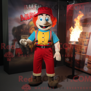 Fire Eater mascot costume...