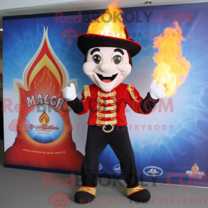 Fire Eater mascot costume...