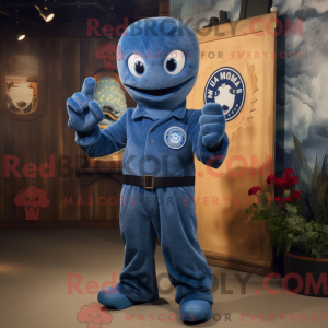 Navy Hydra mascot costume...