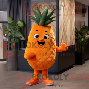 Oranje aas mascottekostuum...