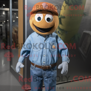 Rust Baseball Ball maskot...