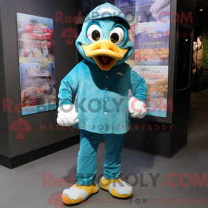 Disfraz de mascota Teal Cod...
