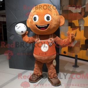 Rust Volleyball Ball maskot...