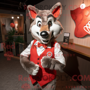 Red Say Wolf Maskottchen...