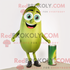 Olive Soda Can mascot...